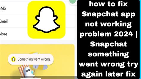 snapchat something went wrong|how to fix snapchat not working.